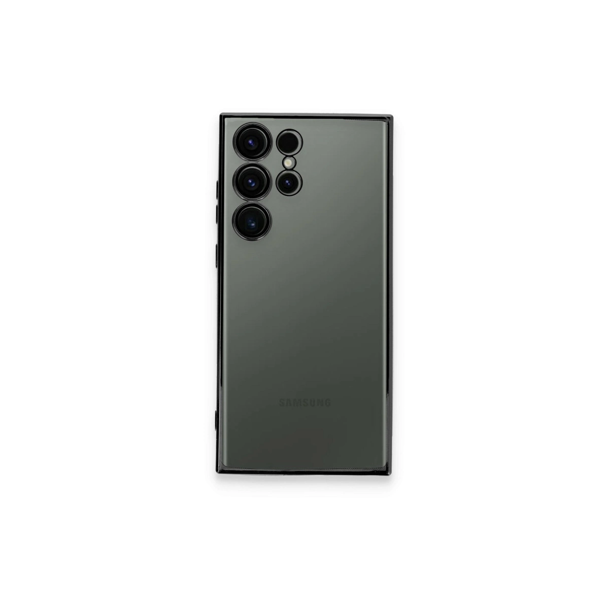 Samsung Galaxy S23 Ultra Kılıf Razer Lensli Silikon - Siyah