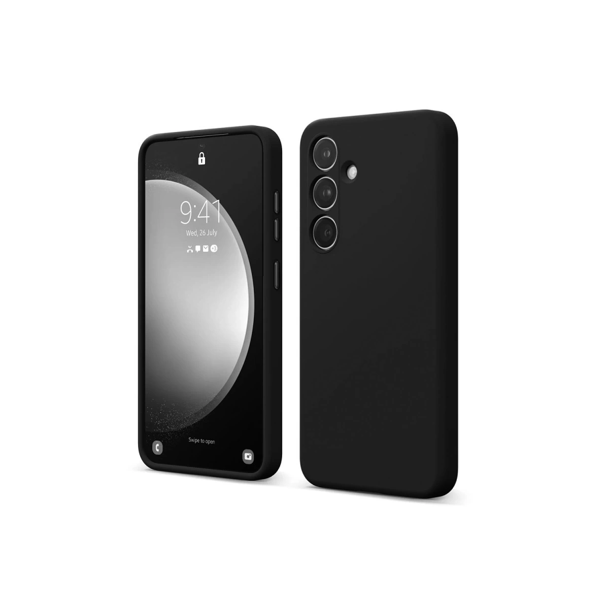 Samsung Galaxy S24 Fe Kılıf First Silikon - Siyah