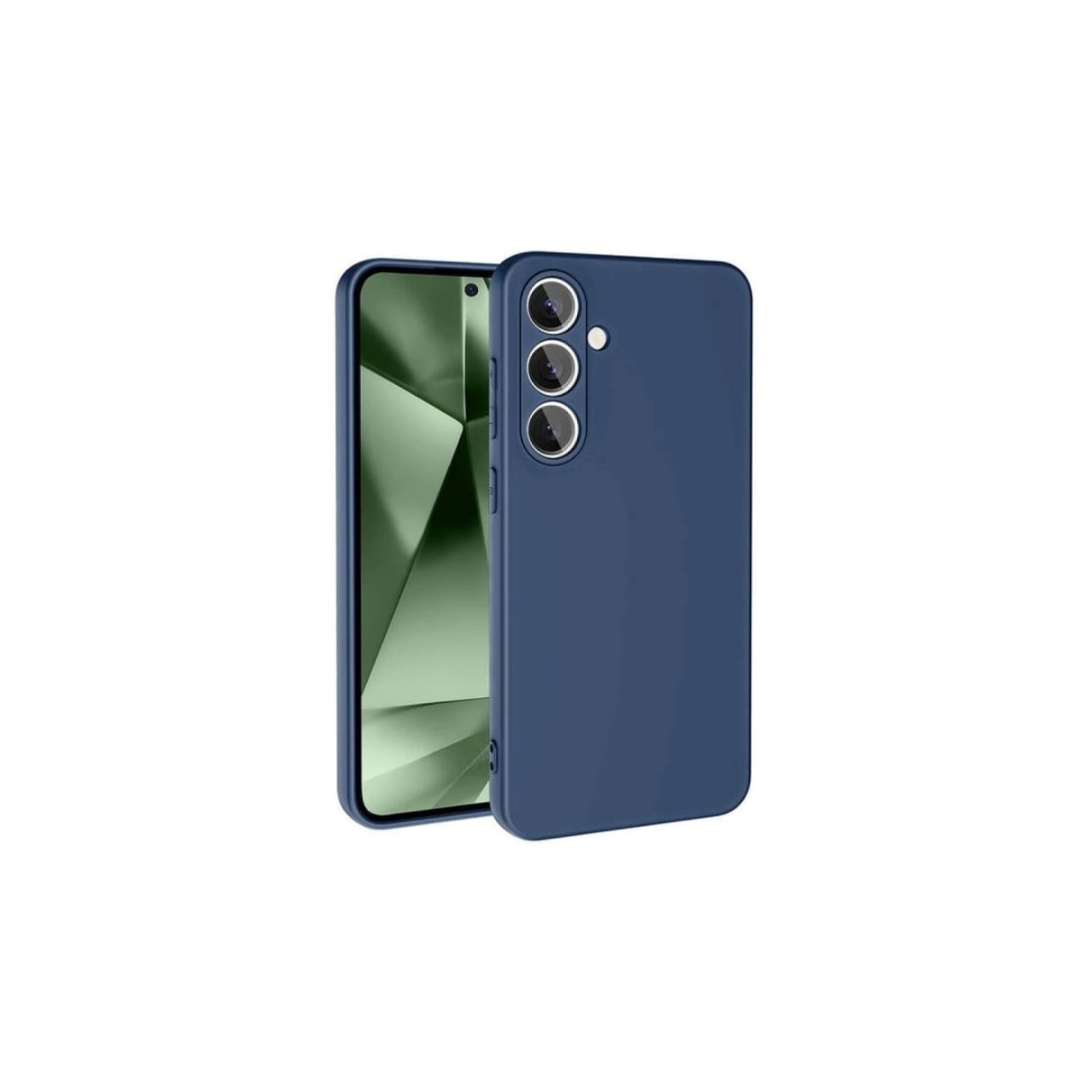 Samsung Galaxy S24 Fe Kılıf Nano İçi Kadife Silikon - Lacivert