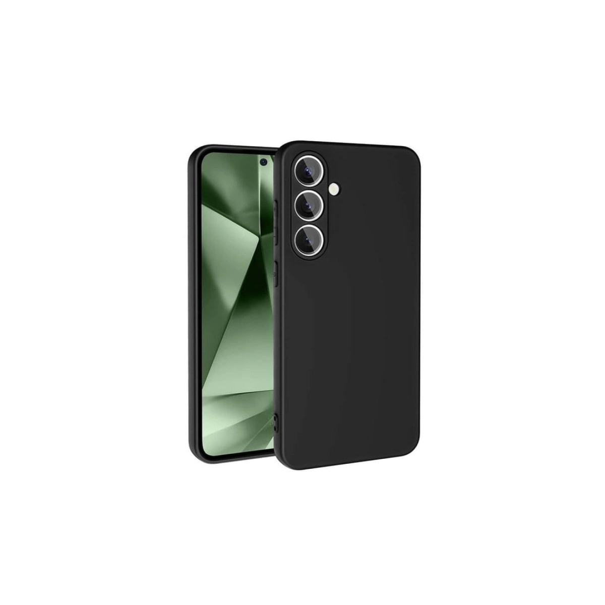 Samsung Galaxy S24 Fe Kılıf Nano İçi Kadife Silikon - Siyah