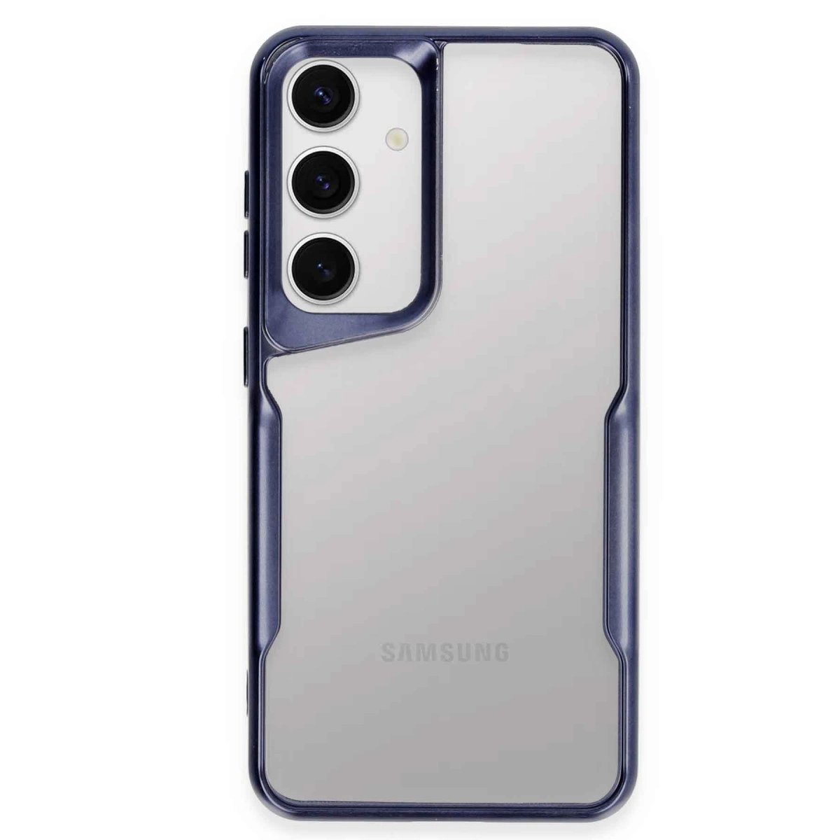 Samsung Galaxy S24 Kılıf Boyi Silikon Kapak - Lacivert