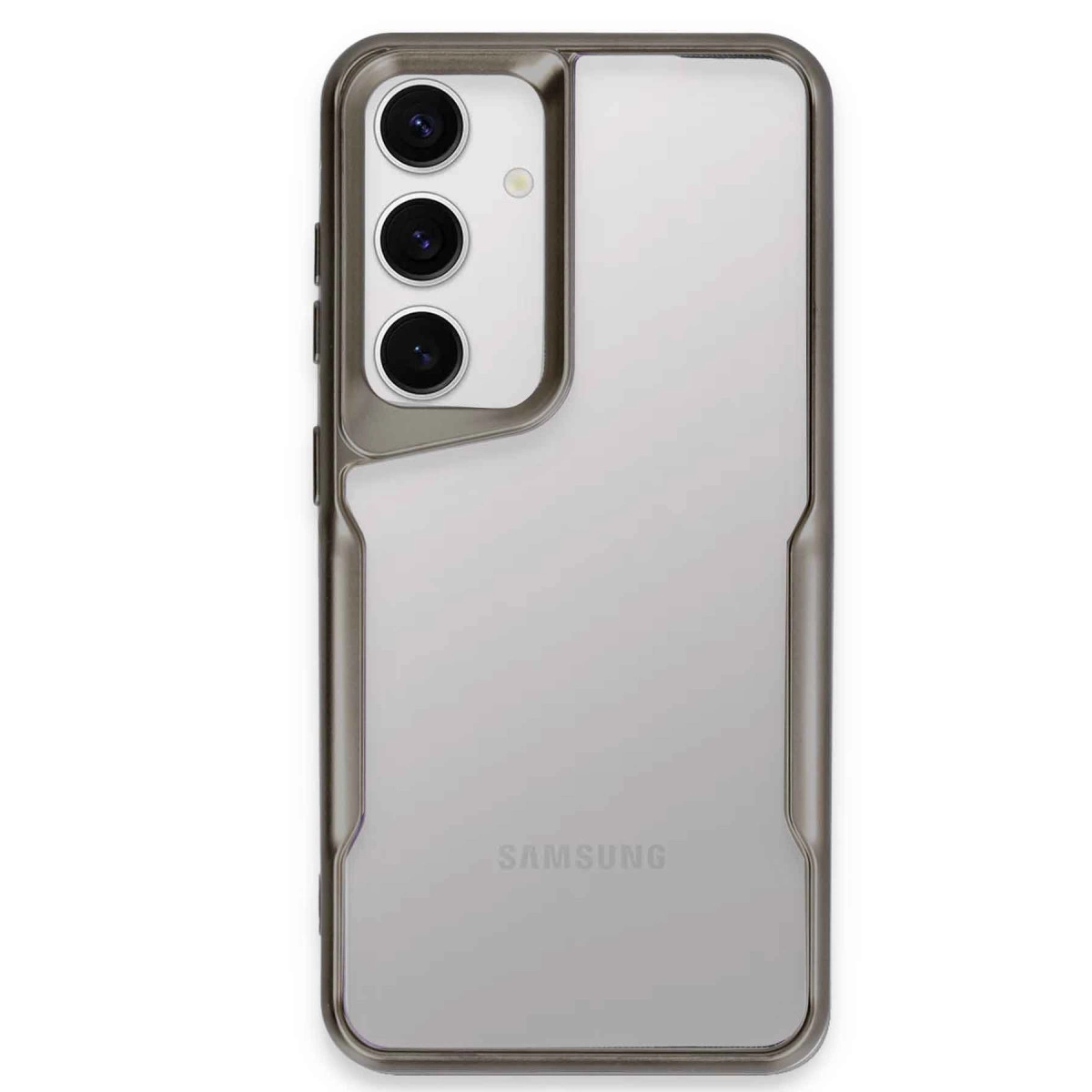 Samsung Galaxy S24 Kılıf Boyi Silikon Kapak - Titan Gri