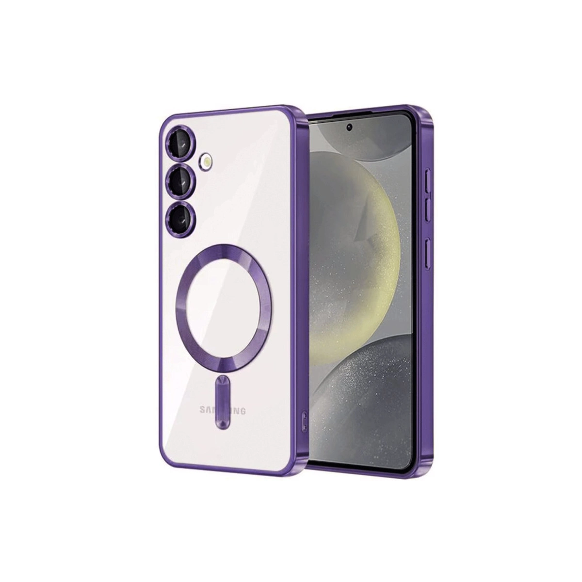 Samsung Galaxy S24 Kılıf Kross Magneticsafe Kapak - Mor