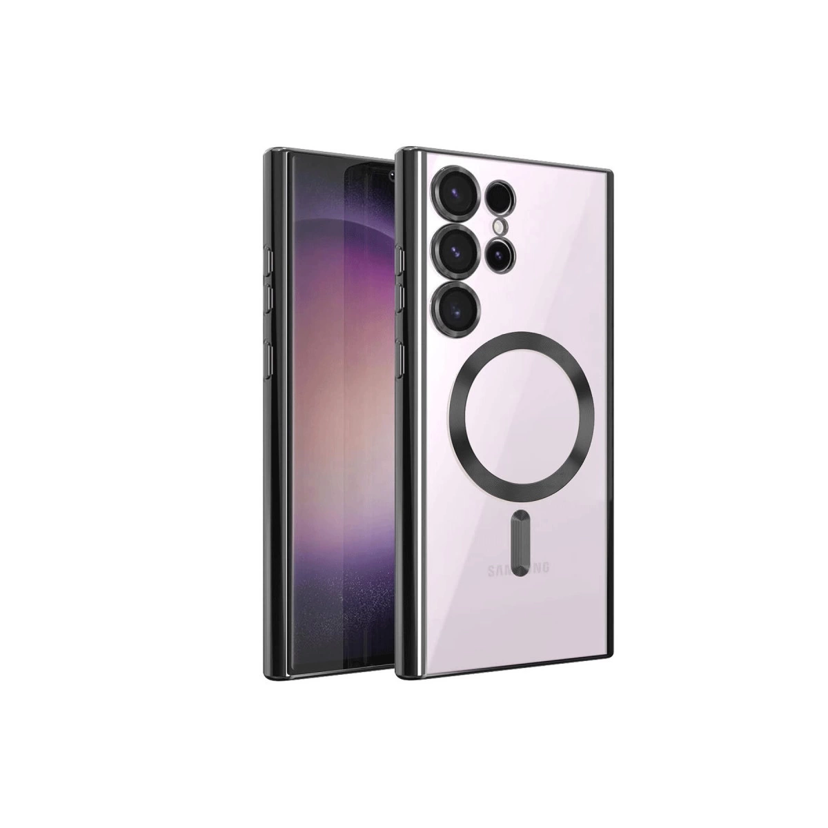 Samsung Galaxy S24 Ultra Kılıf Kross Magneticsafe Kapak - Siyah