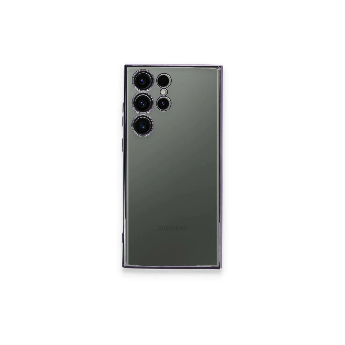 Samsung Galaxy S24 Ultra Kılıf Razer Lensli Silikon - Siyah