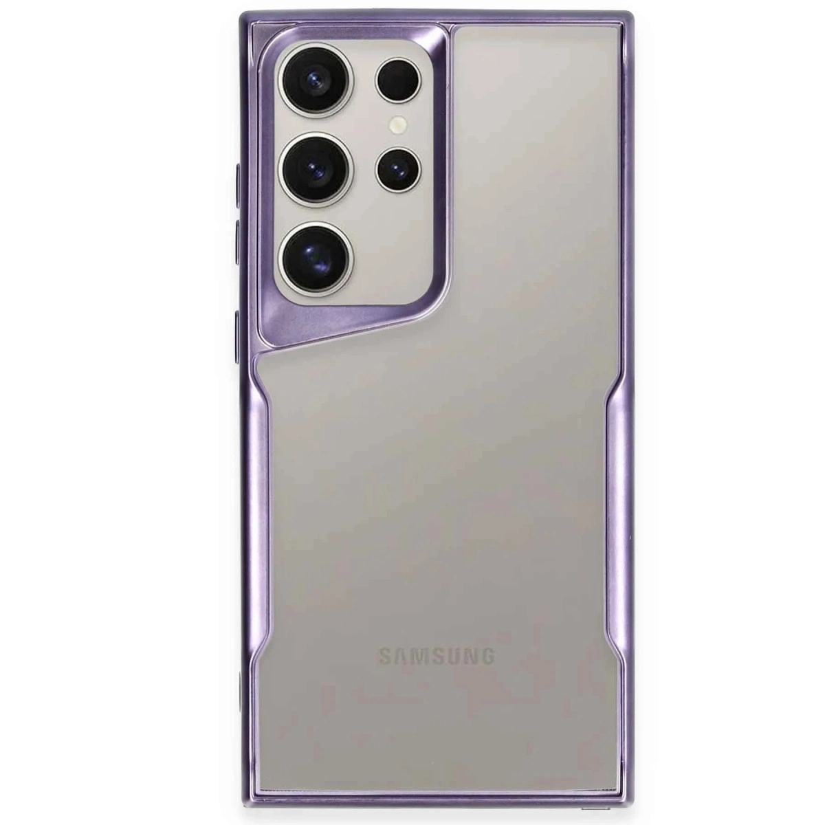 Samsung Galaxy S25 Ultra Kılıf Boyi Silikon Kapak - Derin Mor