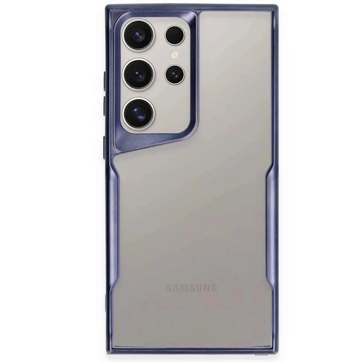 Samsung Galaxy S25 Ultra Kılıf Boyi Silikon Kapak - Lacivert