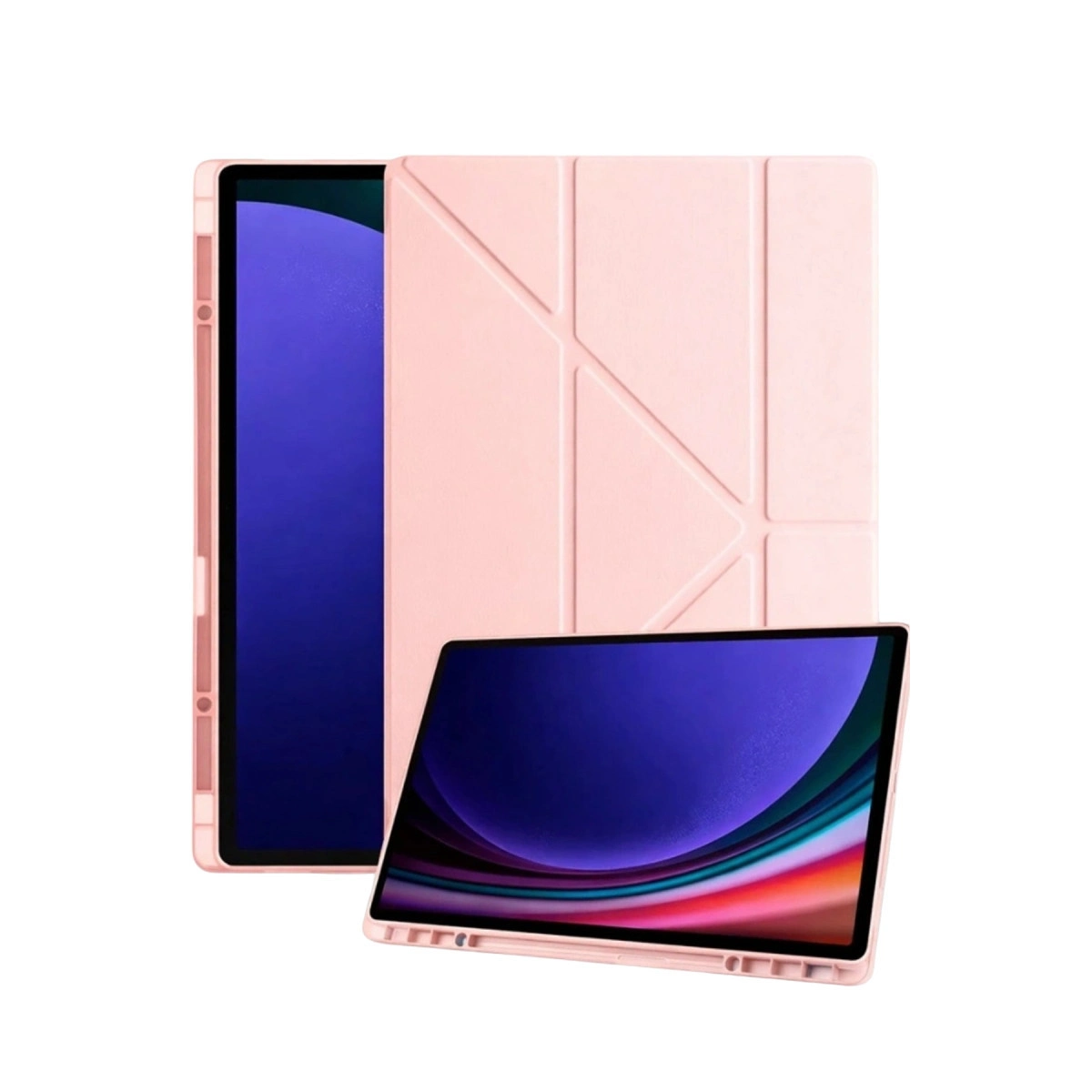 Samsung Galaxy Tab A11 Kalemlikli Mars Tablet Kılıfı - Rose Gold