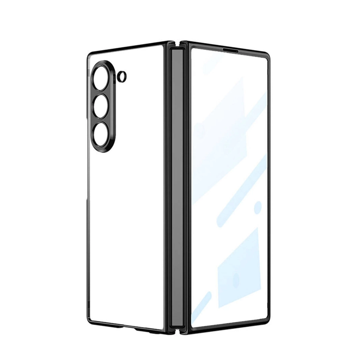 Samsung Galaxy Z Fold 5 Kılıf Fold Element Kapak - Siyah