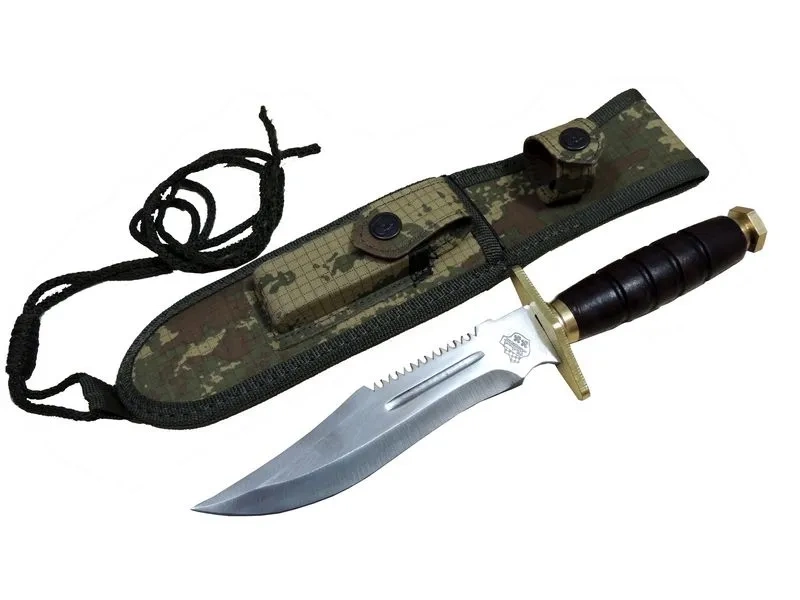 Standart T.c Komando Bıçağı 30cm - Oluklu, Testere Detaylı, Kılıflı