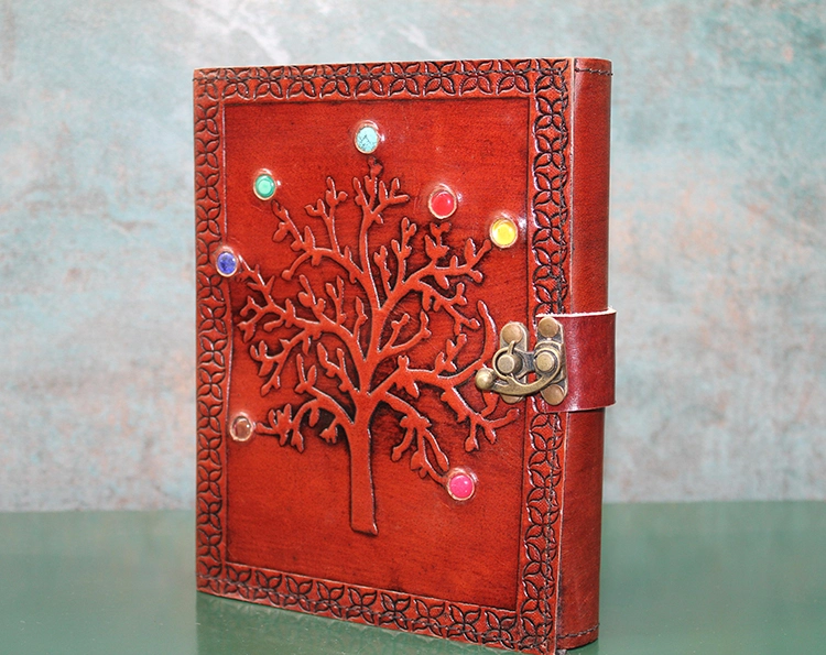 Taşlı Deri Defter