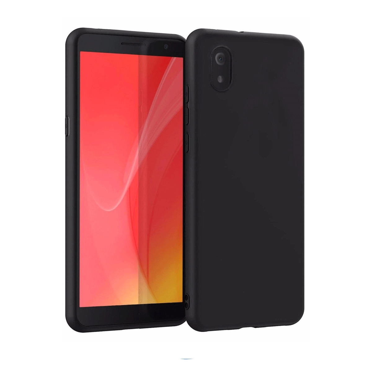 Tcl L7 Kılıf First Silikon - Siyah