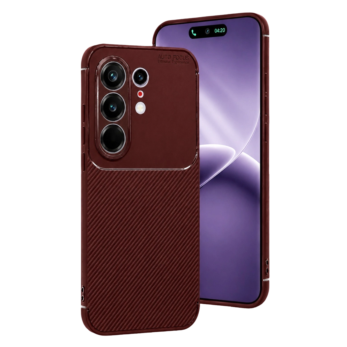 Tecno Camon 50 Pro 5g Auto Focus Karbon Kapak - Bordo