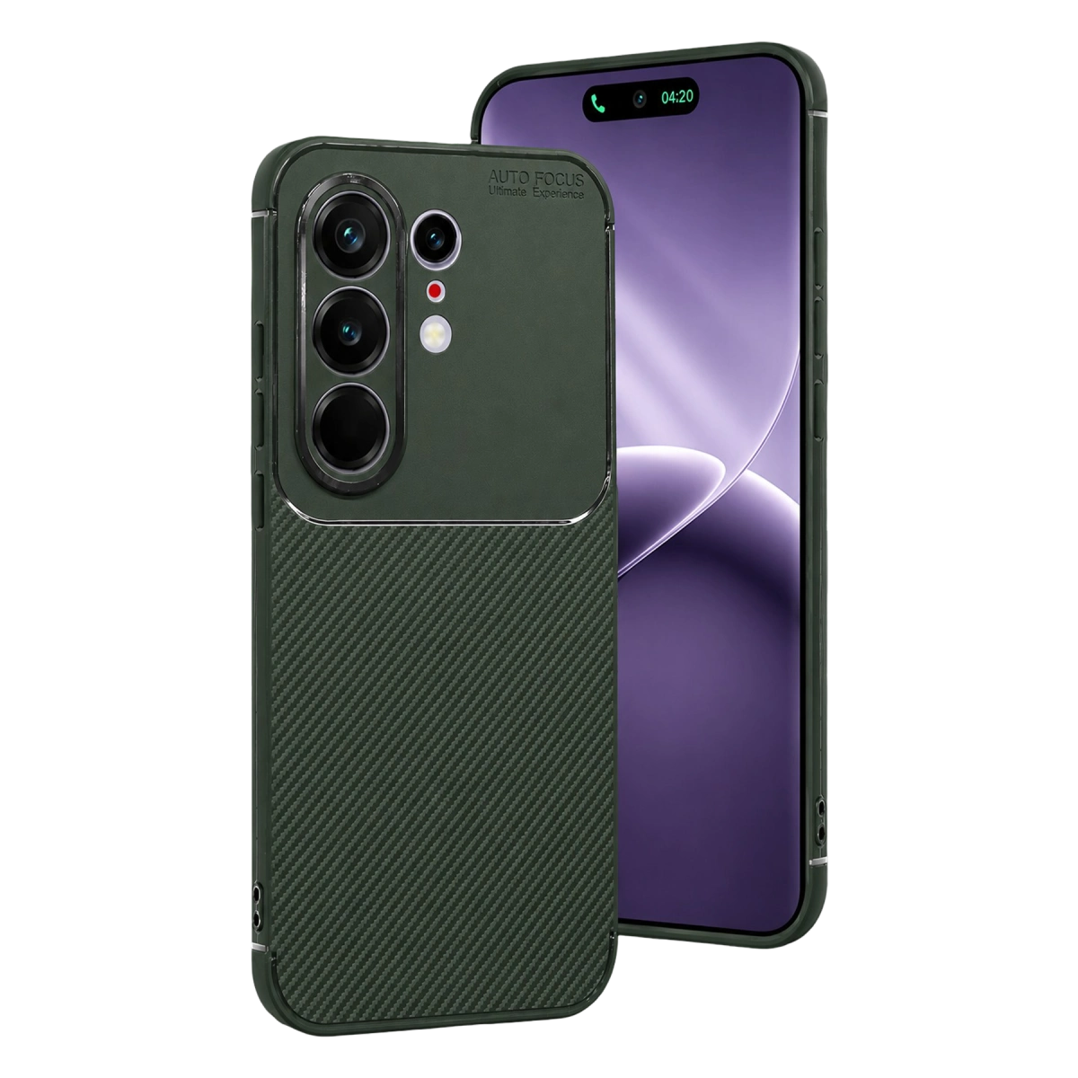 Tecno Camon 50 Pro 5g Auto Focus Karbon Kapak - Koyu Yeşil