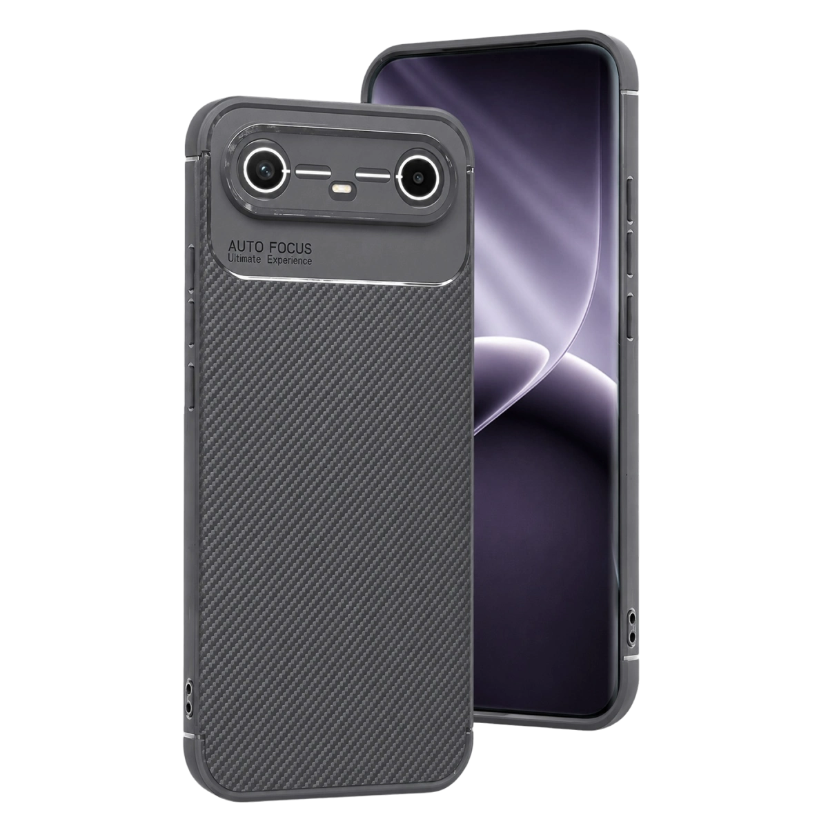 Tecno Spark Slim 5g Auto Focus Karbon Kapak - Gri