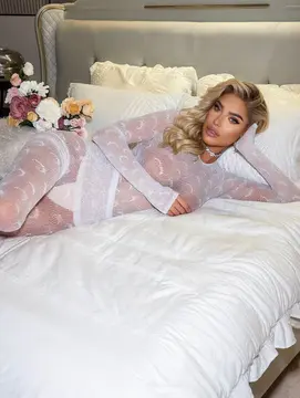 Seksi Leopar Desenli Büyük Beden Fileli Vücut Çorabı - Ultra Esnek ve Şık