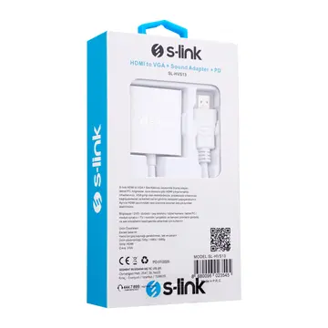 S-LINK SL-HVS13 HDMI To VGA+Audio+PD Çevirici(1923)