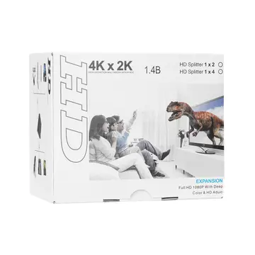 HYTECH HY-LU2 2xHDMI 2K-4K Monitör Çoklayıcı (1PC-2Monitör)(1923)