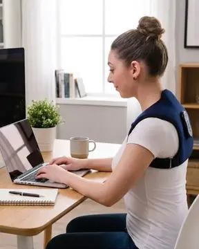 Postür Düzeltici Masaj Kemeri Titreşim Isıtma ve Destek Sistemi