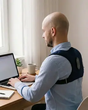 Akıllı Postür Düzeltici Masaj Kemeri Medikal Destekli