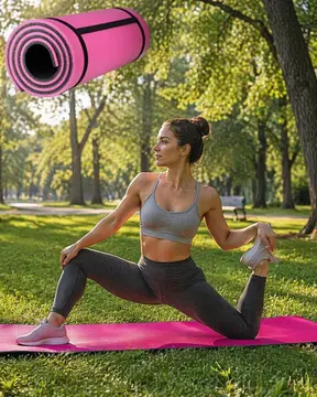 10 mm Spor ve Kamp Matı Çok Amaçlı Kullanım Hafif Taşınabilir Dayanıklı Eva Yapı