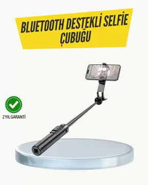 Bluetooth Selfie Çubuğu –  Katlanabilir Uzaktan Kumandalı