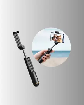 Bluetooth Selfie Çubuğu –  Katlanabilir Uzaktan Kumandalı