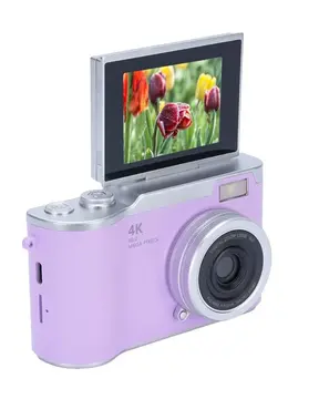 Flip Ekranlı Dijital Kamera 4K Video 48 MP Güzelleştirme Modu