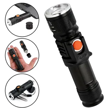 P50 Led Şarjlı Mıknatıslı Usb El Feneri