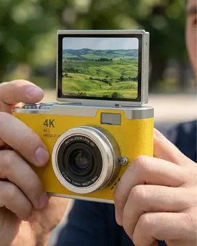 Yeni Nesil Dijital Kamera 48 MP 4K Video Zoomlu Selfie ve Vlog Kamera