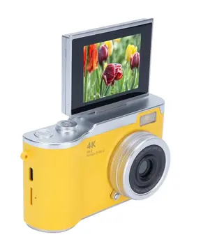 Dijital Kamera 18x Zoom Flip Ekran Uzun Pil Ömrü