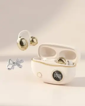 Kulak Klipsli Bluetooth Kulaklık Kompakt ve Hafif 2 Kurdele Küpe Hediyeli