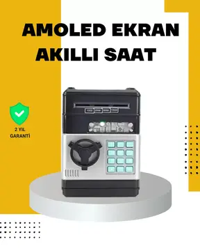 Çocuklar İçin Şifreli ATM Kasa Para Yutan Kumbara