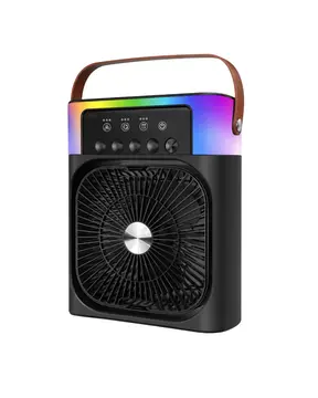 Mini Klima Fan Buharlı Soğutucu RGB Led Işıklı Taşınabilir Masaüstü Fan