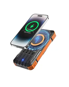 20000 mAh Powerbank Güneş Enerjili Kablosuz Şarj Hızlı Şarj Taşınabilir Batarya
