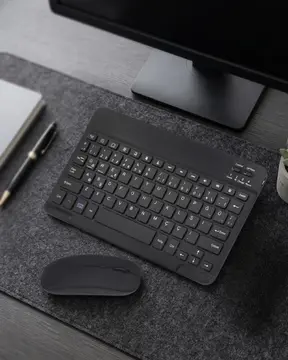 Bluetooth Klavye Mouse Seti Taşınabilir Wireless Bilgisayar Aksesuarı