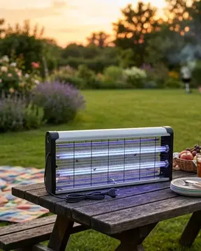 Taşınabilir Elektrikli Sinek Öldürücü 10W Askılı UV Haşere Lambası