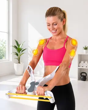 Taşınabilir Direnç Bantlı Ev Fitness Kol Güçlendirme Aleti