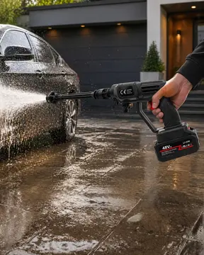 Taşınabilir Şarjlı Oto Yıkama Makinesi Basınçlı Su Püskürtme Tabancası
