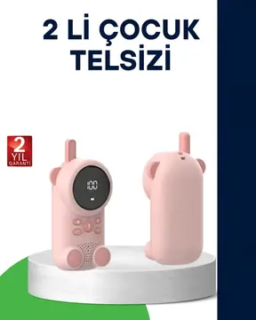 LCD Ekranlı Bebek Telsizi – İki Yönlü Ses Uzun Menzil Çocuk Dostu Tasarım