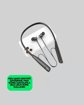 Bluetooth 5.3 Boyun Bantlı Kulaklık – Oyun ve Müzik Modu SD Kart Desteği