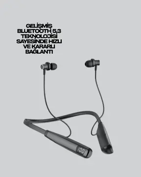 Bluetooth 5.3 Boyun Bantlı Kulaklık – Oyun ve Müzik Modu SD Kart Desteği