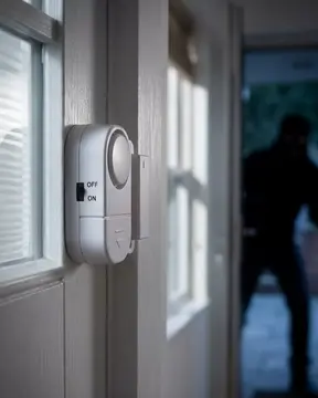 Kapı ve Pencere Güvenlik Alarmı 90 dB Sesli Manyetik Sensörlü Taşınabilir