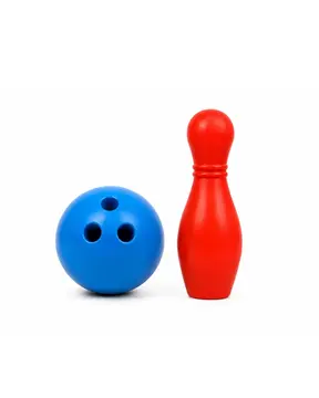 Çocuk Bowling Seti Renkli Top ve 6 Kuka İçeren Eğitici Oyun