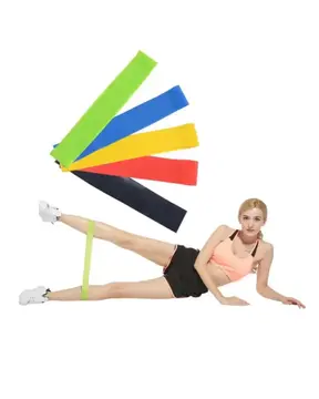 Pilates ve Fitness Direnç Bandı Egzersiz İçin Esnek Güçlendirme Lastiği