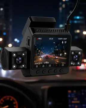 Araç İçi Güvenlik Kamerası 4 Lensli Full HD Kayıt Destekli Sistem