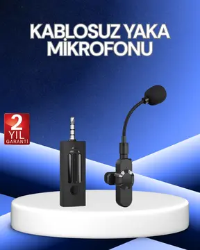 2.4 GHz Düşük Gecikmeli Kablosuz Ses Kayıt Mikrofonu
