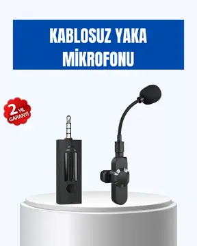 Bluetooth 5.2 Destekli Gürültü Önleyici Kablosuz Mikrofon