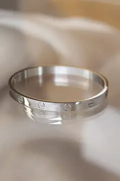 316L Çelik Silver Renk Bilezik 5886