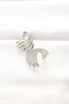 Pirinç Gümüş Renk Küpe 5886